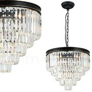 Lampy sufitowe - Orlicki Design Artico lampa wisząca 1x8W kryształ/czarny OR80001 - miniaturka - grafika 1