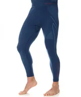 Bielizna sportowa męska - Getry termoaktywne męskie Brubeck Thermo LE11840A jeansowy - miniaturka - grafika 1
