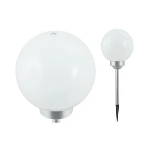 Lampa ogrodowa solarna 53 cm srebrna - Lampy ogrodowe - miniaturka - grafika 1