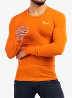 Bluzy sportowe męskie - Bluza termoaktywna Salewa Zebru Fresh AMR L/S Tee - red orange - miniaturka - grafika 1