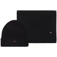 Czapki damskie - Zestaw Czapka i Szal TH Flag Beanie & Scarf Gp AM0AM13807 BDS (TH1429-a) Tommy Hilfiger - miniaturka - grafika 1