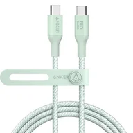 Kable USB - Anker 544 Bio-Nylon USB-C do USB-C 1.8m (zielony) - miniaturka - grafika 1