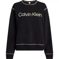 Swetry damskie - Calvin Klein Sweter damski L/S, Czarny/Sunny Lime, S - miniaturka - grafika 1