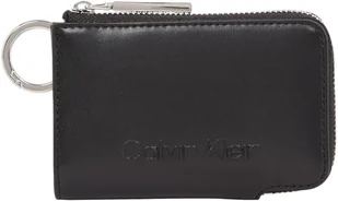 Calvin Klein Damski uchwyt na karty z wytłoczonym logo K60K612441, czarny (Ck Black), jeden rozmiar, Czarny (Ck Black), Rozmiar Uniwersalny - Portfele - miniaturka - grafika 1