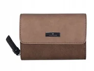 Portfele - Tom Tailor Pofrtel Damski Klasyczny Brązowy 1Sdg - miniaturka - grafika 1