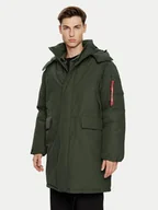 Kurtki męskie - Alpha Industries Parka 148124 Zielony Regular Fit - miniaturka - grafika 1