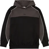 Bluzy męskie - Bluza męska Fila Rivoli czarno-szara FAM1121 83033 2XL - miniaturka - grafika 1