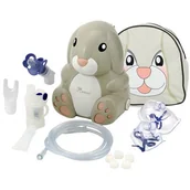 Inhalatory i akcesoria - Nebulizator pneumatyczno-tłokowy Momini NebuBunny - miniaturka - grafika 1