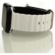 Akcesoria do smartwatchy - Pasek LUNA do Apple Watch 3/4/5/6/7/8 SE (42/44/45mm) Biało-czarny - miniaturka - grafika 1