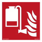 Systemy ekspozycyjne i znaki informacyjne - BF010 PRZENOŚNA JEDNOSTKA PODAWANIA PIANY, PS - PŁYTA PCV 1MM FOTOLUMINESCENCYJNA; (500X500MM) - miniaturka - grafika 1