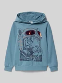 Swetry dla chłopców - Bluza z kapturem o kroju regular fit z mieszanki bawełny - miniaturka - grafika 1