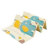 Maty piankowe - Małpiszon, składana mata piankowa 10 mm "Piramida zwierzaków" 200 x 180 cm - miniaturka - grafika 1