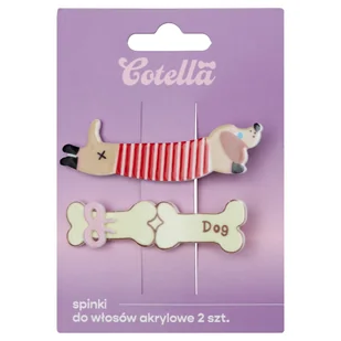 Cotella Spinki do włosów Dog & Bone – 2 szt. - Ozdoby do włosów Cotella Spinki do włosów Dog & Bone – 2 szt. - Ozdoby do włosów - miniaturka - grafika 1