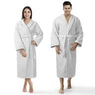 Szlafroki damskie - Szlafrok Frotte Prestiż L/Xl Szary Bawełniany Hotelowy 450G/M2 - miniaturka - grafika 1