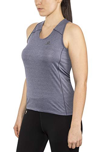 Salomon damski top sportowy, XA TANK, poliester/elastan, liliowy szary, rozmiar: XL, LC1029900