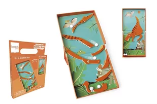 Scratch, Magnetyczne puzzle, Dinozaur i tor kulek, gra 2w1 - Układanki dla dzieci - miniaturka - grafika 1
