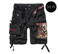 Spodnie męskie - spodnie bojówki krótkie IRON MAIDEN SAVAGE SHORTS - THE NUMBER OF THE BEAST black-M - miniaturka - grafika 1