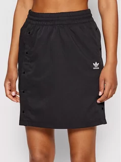 Spódnice - Adidas Spódnica trapezowa Always Orginal Snap HF2023 Czarny Relaxed Fit - grafika 1