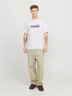 Koszulki męskie - Jack & Jones Koszulka "Cyber" w kolorze białym - miniaturka - grafika 1
