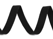 Pasmanteria - Taśma bawełniana 10 mm ( 50 mb ) CZARNA - miniaturka - grafika 1