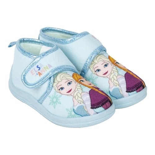 CERDÁ LIFE'S LITTLE MOMENTS Kapcie domowe średnie buty Kraina lodu, kapcie unisex dziecięce, niebieskie, 26 EU, Niebieski, S