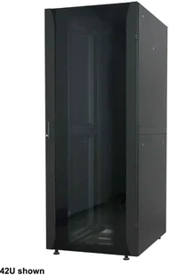 INTELLINET 48,3 cm 19 Zoll Netzwerkschrank Premium Line 32 HE 1589x600x800mm HxBxT Flatpack Traglast 2000kg schwarz 715508 - Szafy rack - miniaturka - grafika 1