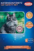 Pozostałe akcesoria dla kotów - Nobby siatka chroniąca koty, czarny - miniaturka - grafika 1
