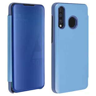 Etui z klapką, lustrzane etui do Samsunga Galaxy A50, stojące etui - niebieskie - Etui i futerały do telefonów - miniaturka - grafika 1