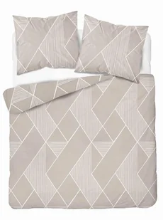 Pościel z mikrofibry 220x200 Geometryczny styl ciepły beż - Pościel Pościel z mikrofibry 220x200 Geometryczny styl ciepły beż - Pościel - miniaturka - grafika 1