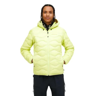 Kurtka Peak Performance puchowa męska Helium Down Hood Jacket żółta - XXL - Kurtki i kamizelki sportowe męskie - miniaturka - grafika 1