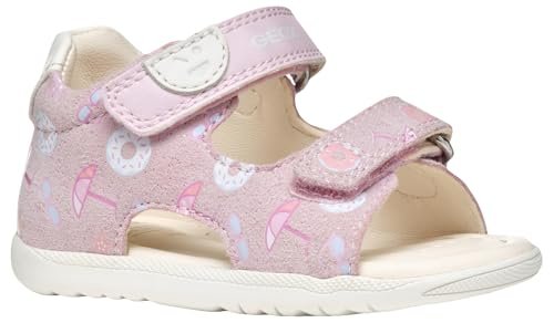 Geox B Sandal Macchia Gir, Gir, Pink/Ivory, 25 EU, Różowy Ivory, 25 EU
