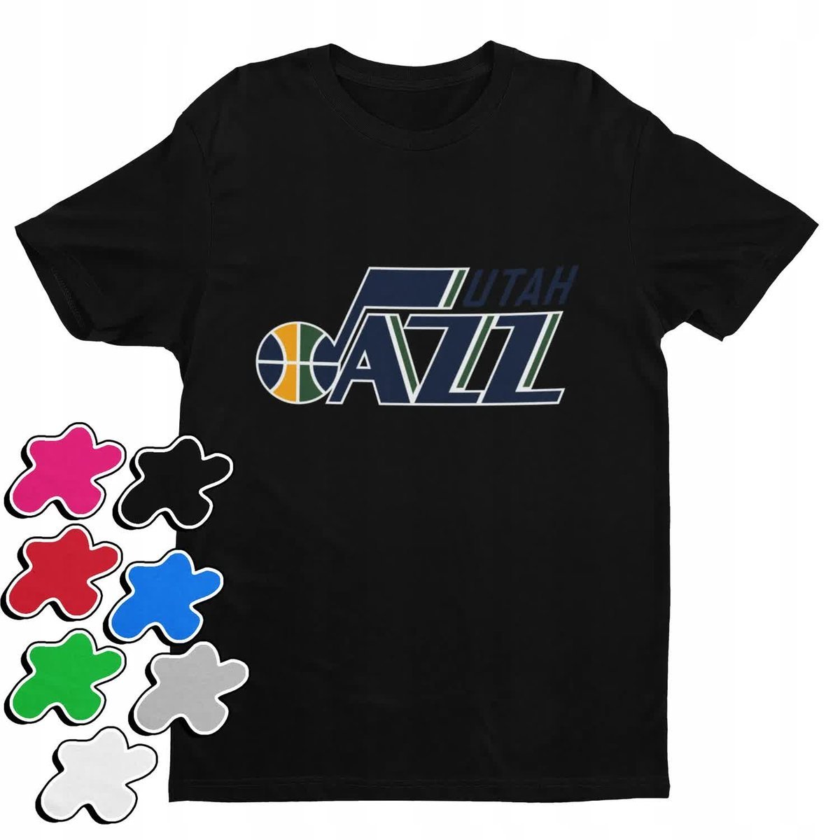 Koszulka T-Shirt Dziecięca Z Nadrukiem Utah Jazz Kluby Klub Nba -M 134-146