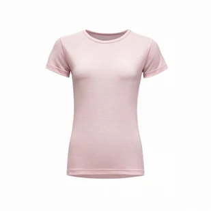 Koszulka damska Devold Breeze Merino 150 T-Shirt Wmn Rozmiar: S / Kolor: jasnoróżowy - Koszulki sportowe damskie - miniaturka - grafika 1