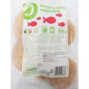 Auchan - Burgery rybne panierowane - Mięso świeże i mrożone - miniaturka - grafika 1