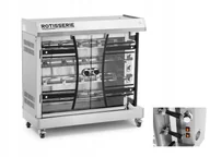 Piece, kotły  i płyty grzejne gastronomiczne - Rożen elektryczny do kurczaka - 4 szpikulce - oświetlenie i kółka - Royal Catering RC-RT-01 - miniaturka - grafika 1