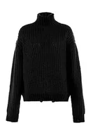 Swetry damskie - Gaya Damski sweter z golfem czarny XL/XXL - miniaturka - grafika 1