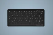 Klawiatury - Active Key AK-C4110 klawiatura USB Niemiecki Czarny AK-C4110F-U1-B/GE - miniaturka - grafika 1