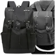 Plecaki - Plecak CZARNY Do Samolotu PODRÓŻNY Miejski BAD&BAGS Wodoodporny Podręczny - miniaturka - grafika 1