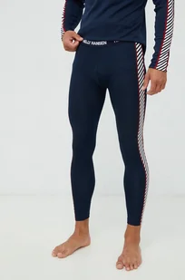 Helly Hansen legginsy funkcyjne Lifa kolor granatowy - Spodnie sportowe męskie - miniaturka - grafika 1