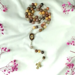 Różaniec W odcieniach Pocieszyciela - Biżuteria religijna - miniaturka - grafika 1