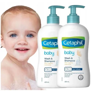 Cetaphil Emulsja Żel Płyn Do Mycia Ciała Szampon Dla Dzieci 400ml Z Pompką - Kosmetyki kąpielowe dla dzieci - miniaturka - grafika 1