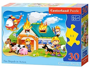 Castorland 30 ELEMENTÓW Strażacy w akcji 03525 - Puzzle - miniaturka - grafika 3
