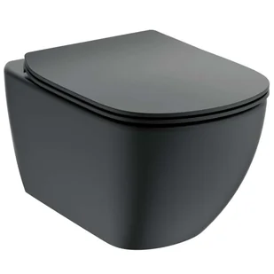 Ideal Standard Tesi - Toaleta wisząca z deską wolnoopadającą, Aquablade, czarna T3546V3 - Miski WC - miniaturka - grafika 1