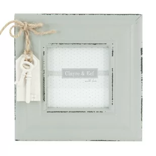 Ramka na zdjęcia CLAYRE&EEF, złamana biel, 14x14x1,2 cm - Ramki na zdjęcia - miniaturka - grafika 1