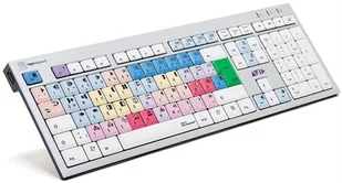 Logickeyboard Avid NewsCutter klawiatura USB QWERTZ Niemiecki Aluminium LKB-NEWSC-AJPU-DE - Klawiatury - miniaturka - grafika 1