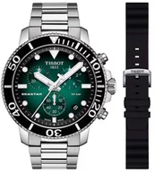Zegarki męskie - Zegarek Tissot T120.417.11.091.01+T852.047.179 SEASTAR 1000 CHRONOGRAPH - miniaturka - grafika 1