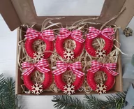 Bombki - Bombki makramowe ozdobne zawieszki na choinkę - miniaturka - grafika 1