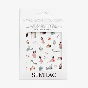 Semilac Naklejki Wodne Do Paznokci Nude Summer 21 - Ozdoby do paznokci - miniaturka - grafika 1