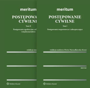 Postępowanie cywilne. Postepowanie rozpoznawcze i zabezpieczające. Postępowanie egzekucyjne, arbitrażowe i międzynarodowe. Tom 1-2 - E-booki - prawo - miniaturka - grafika 1
