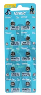 10X Bateria Baterie Vinnic Lr66 L626 Ag4 10Szt - Baterie i akcesoria - miniaturka - grafika 1
